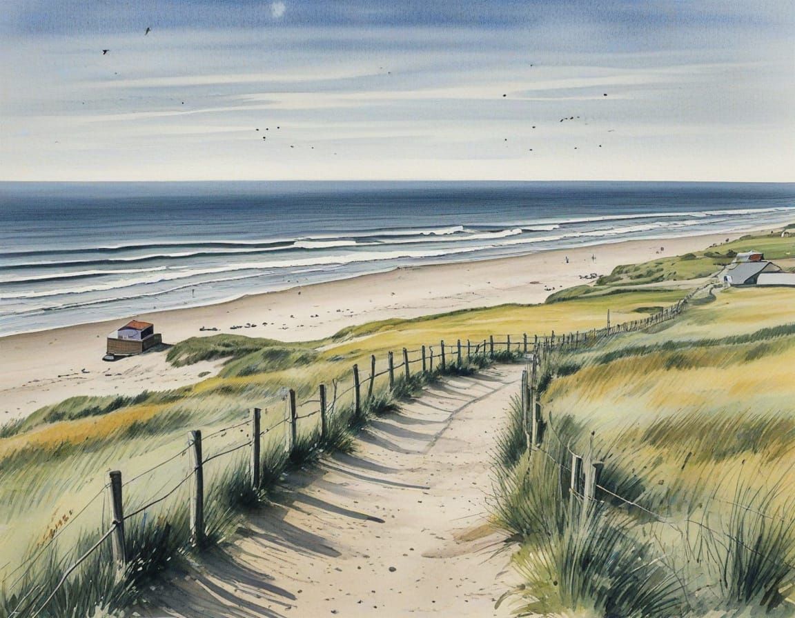 Summer Walk in the Dunes