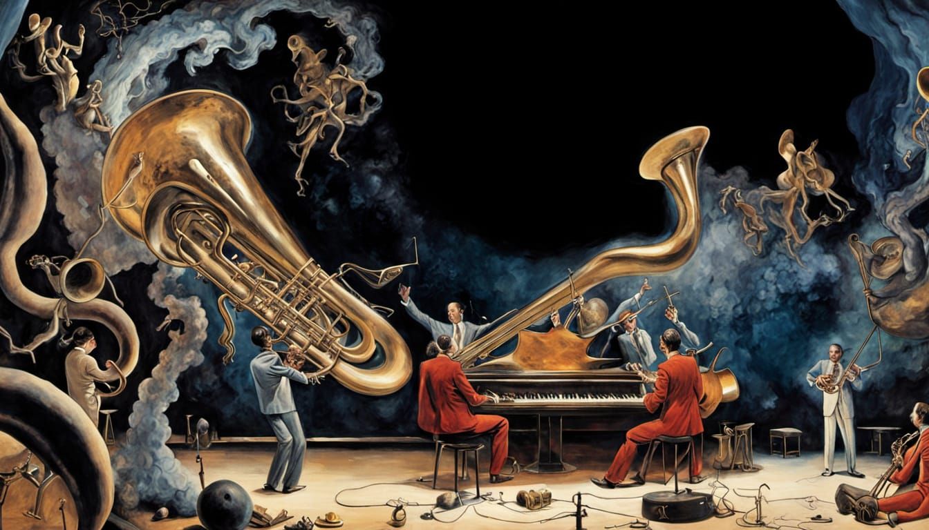 A surreal jazz band