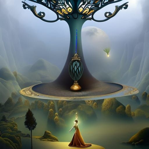 Surreal Dreamscape: A Hyperdetailed Storybook Illustration