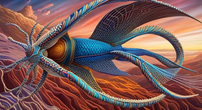 Abstract Geometrical Design with Organic Elements