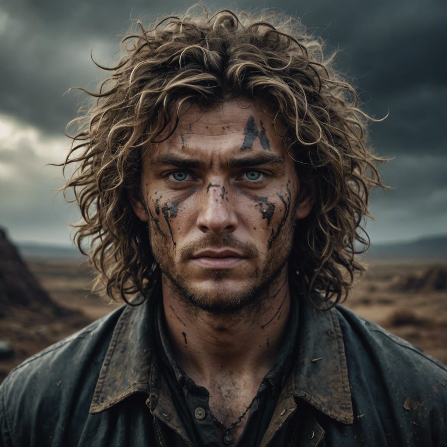 Epic Digital Painting: Calm Amidst Chaos