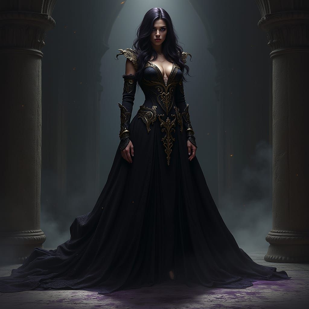 Regal Dominant Goddess Demands Submission in Dark Fantasy Sc...