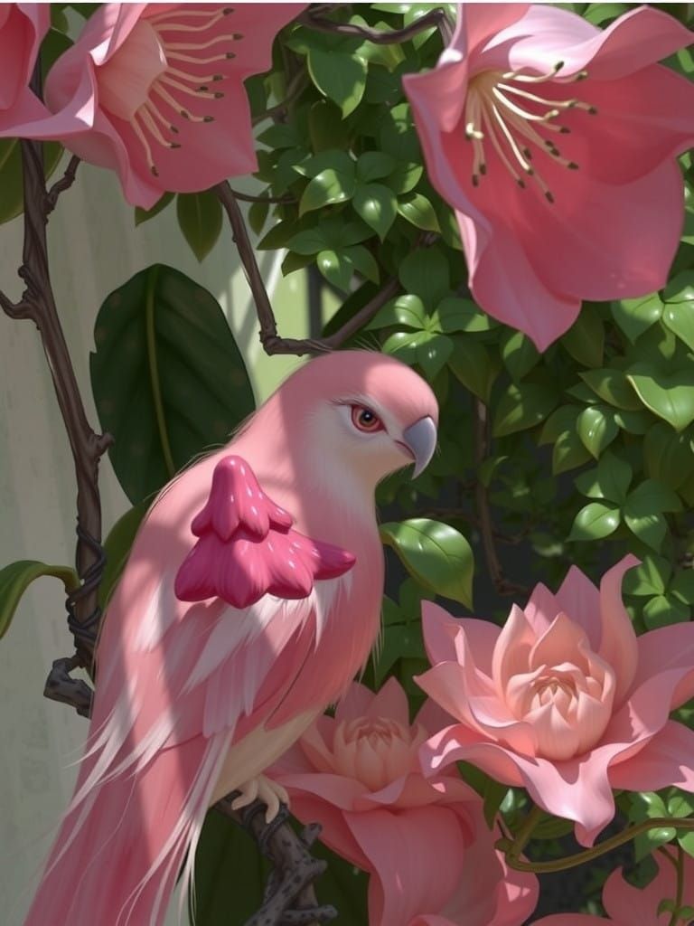 Dreamy Whimsical Forest in Pastel Hues