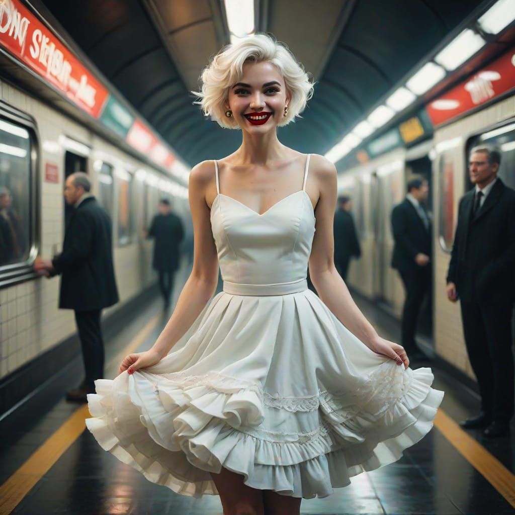 Sultry Goddess in Rococo-Inspired Oil Painting