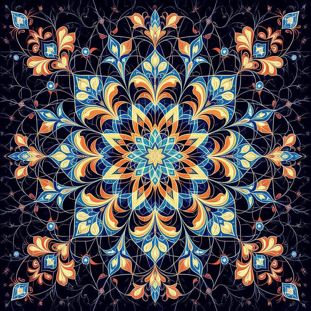 Biophilic Geometry: Nature's Fractals in Luminous Digital Ar...