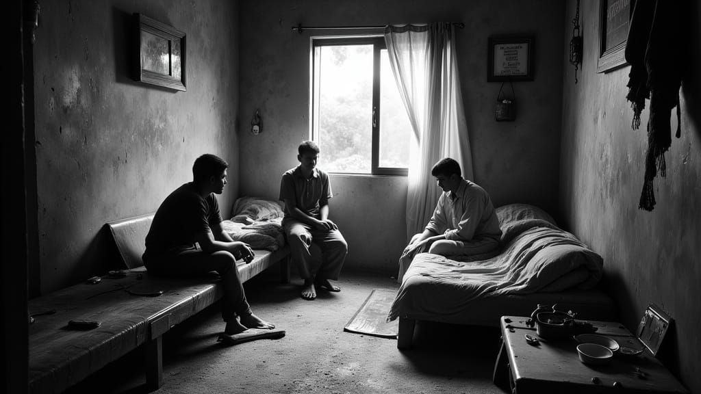 Gordon Parks Style B&W Delhi Home Life