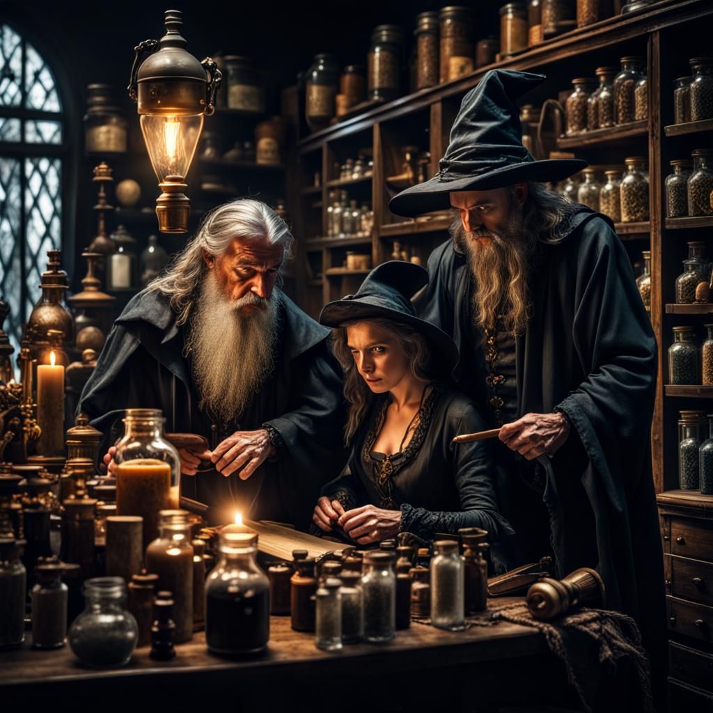 Modern Wizard and Witch Create Spells