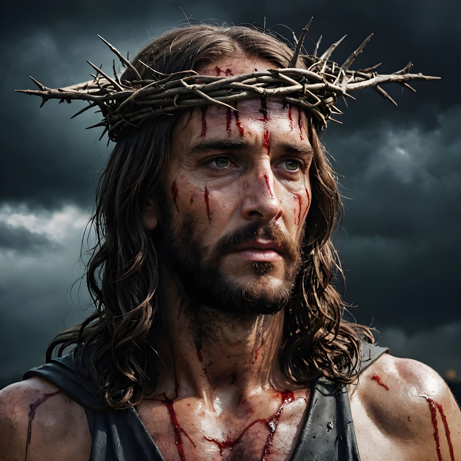 Crucifixion Scene with Solar Eclipse