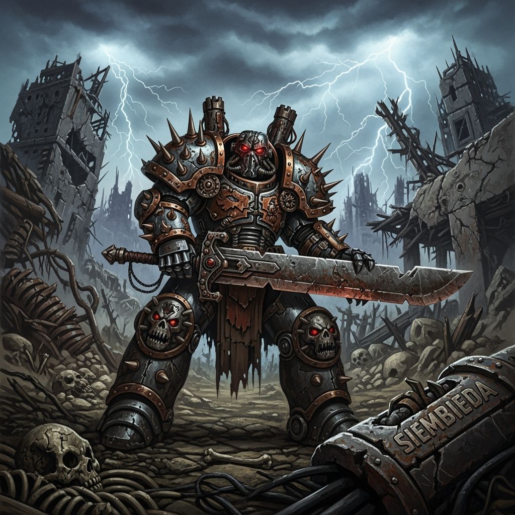 Grimdark Scene in Dark Fantasy Style