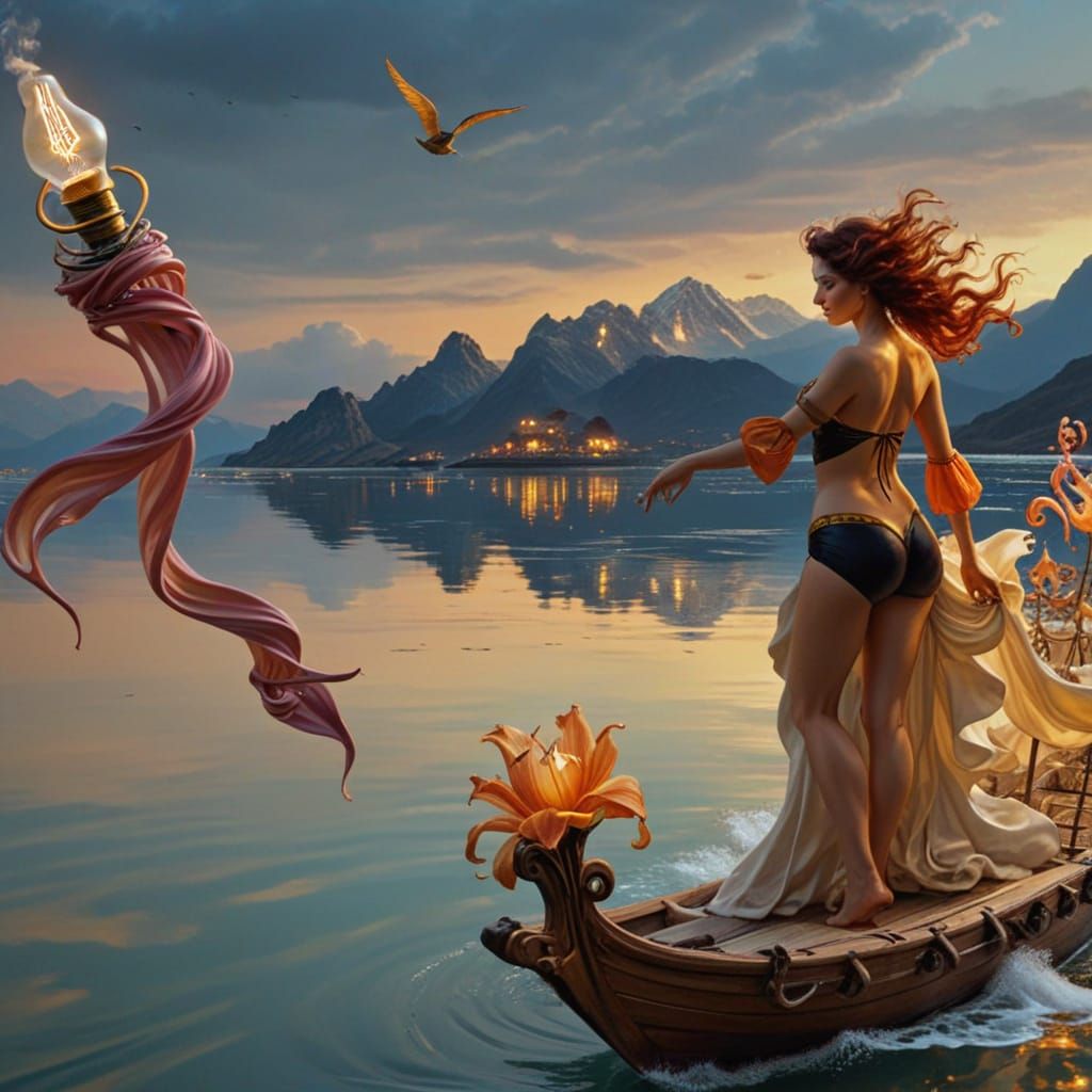 Surreal Whale Attacks Orator, Wolverton Style