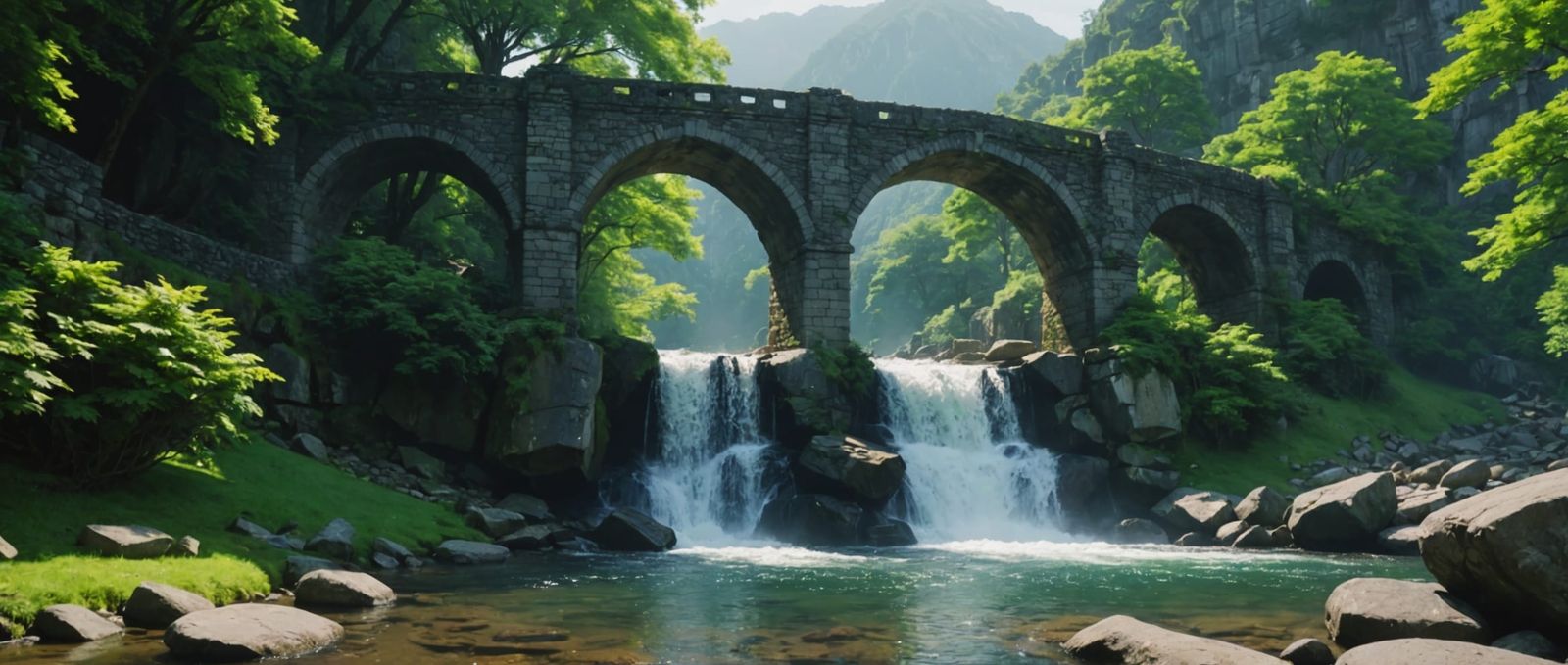 Anime Cascade at Stone Bridge