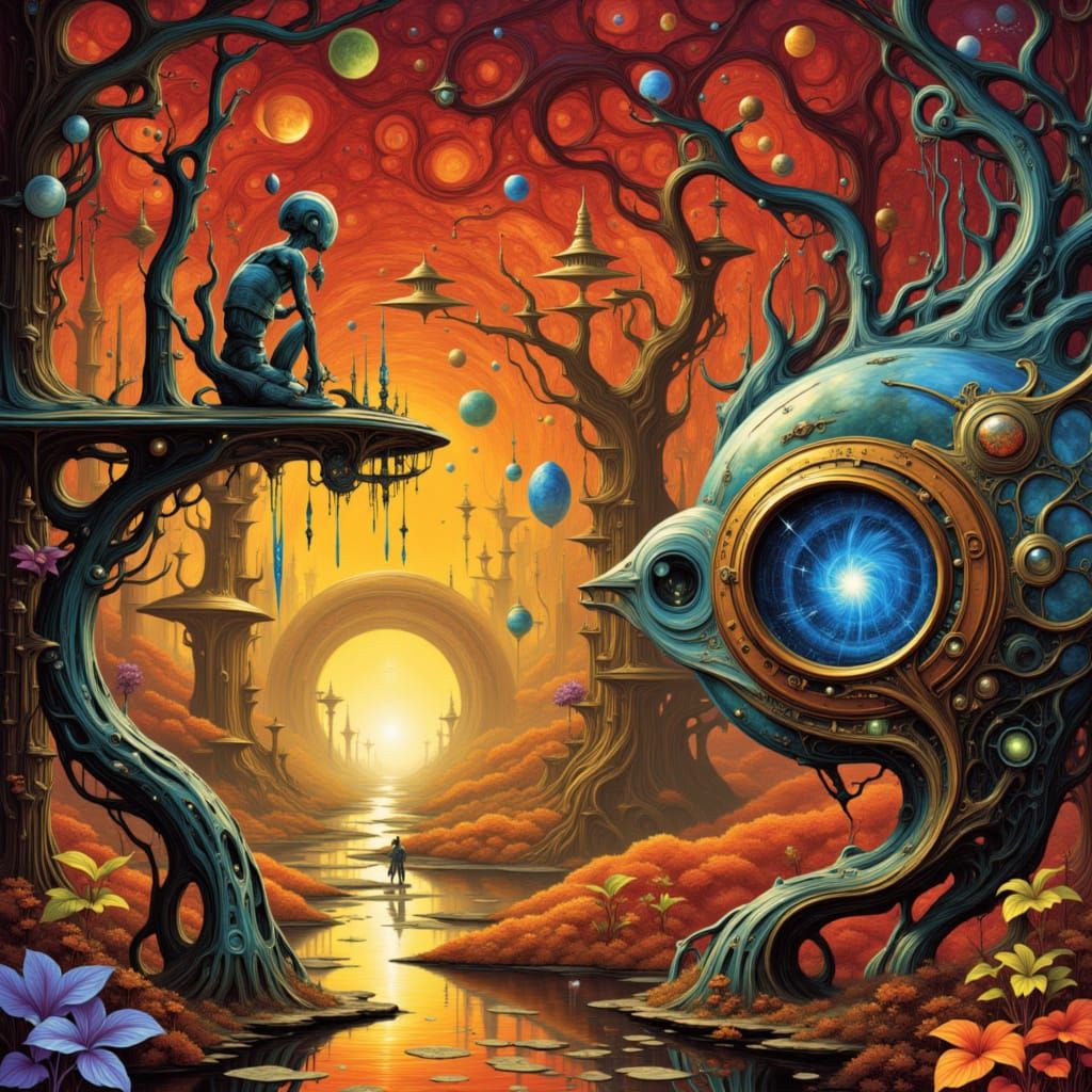 <lora:MY QUIRKY SCIENCE:1.0>

●COMPLEX INTERPLAY OF COSMIC AND MECHANICAL ELEMENTS●