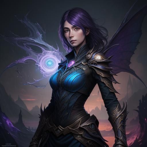 Detailed Self-Portrait in a Fantastical Style