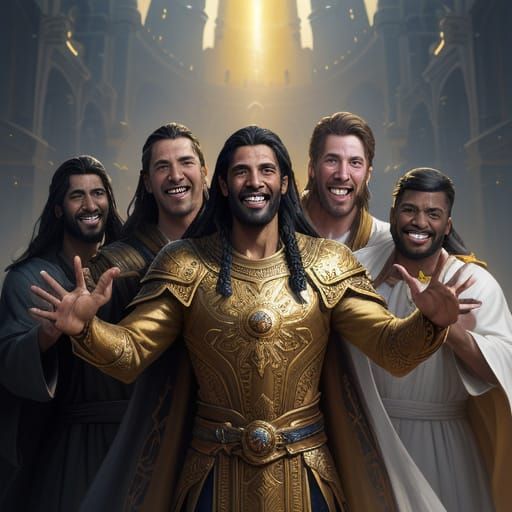 Men of All Continents Rejoice in Divine Light