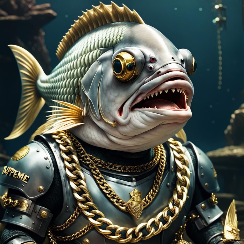 Gangsta Fish in Supreme Armor
