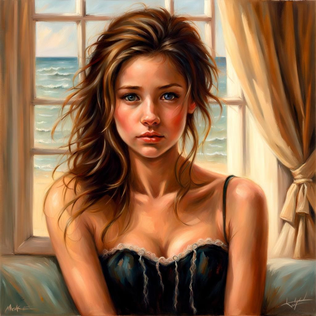 Minimalist Abstract Portrait in Geometric Style