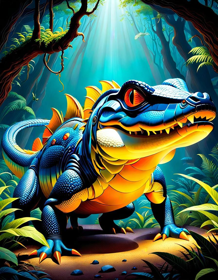 Insane Gator Devastation in Volumetric Lighting