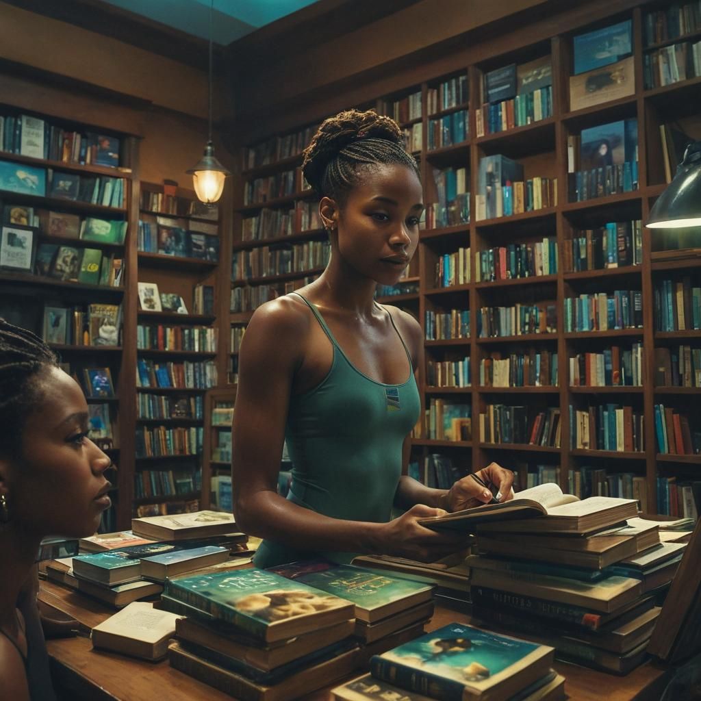 Freediving Pioneer at Book Signing Event: Concept Art