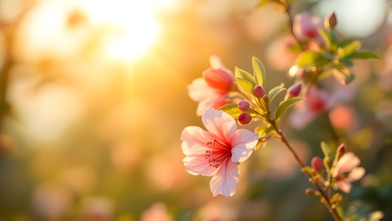 Whispers of Springtime Elegance in Warmth and Light