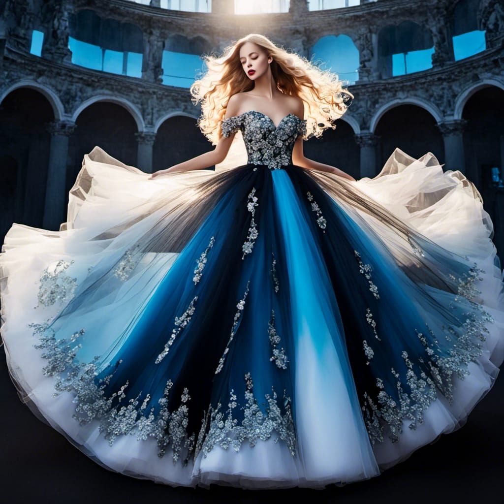 Skeleton Ballerina in Dreamcore Impressionism