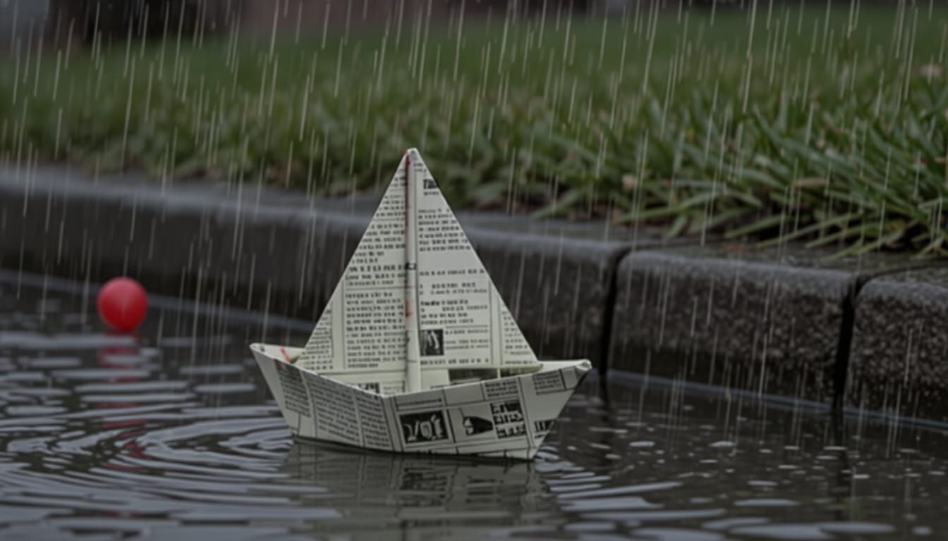 A Paper Cliché On Water