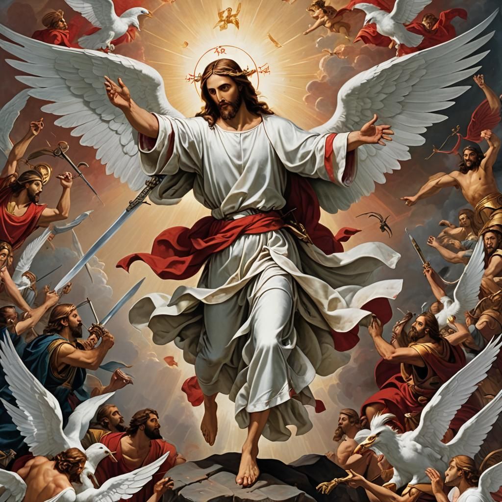 Jesus vs Satan: Good and Evil Clash in Religious Art