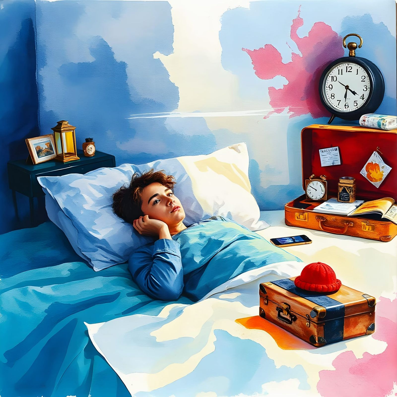 Ethereal Watercolor Memories of Love and Longing