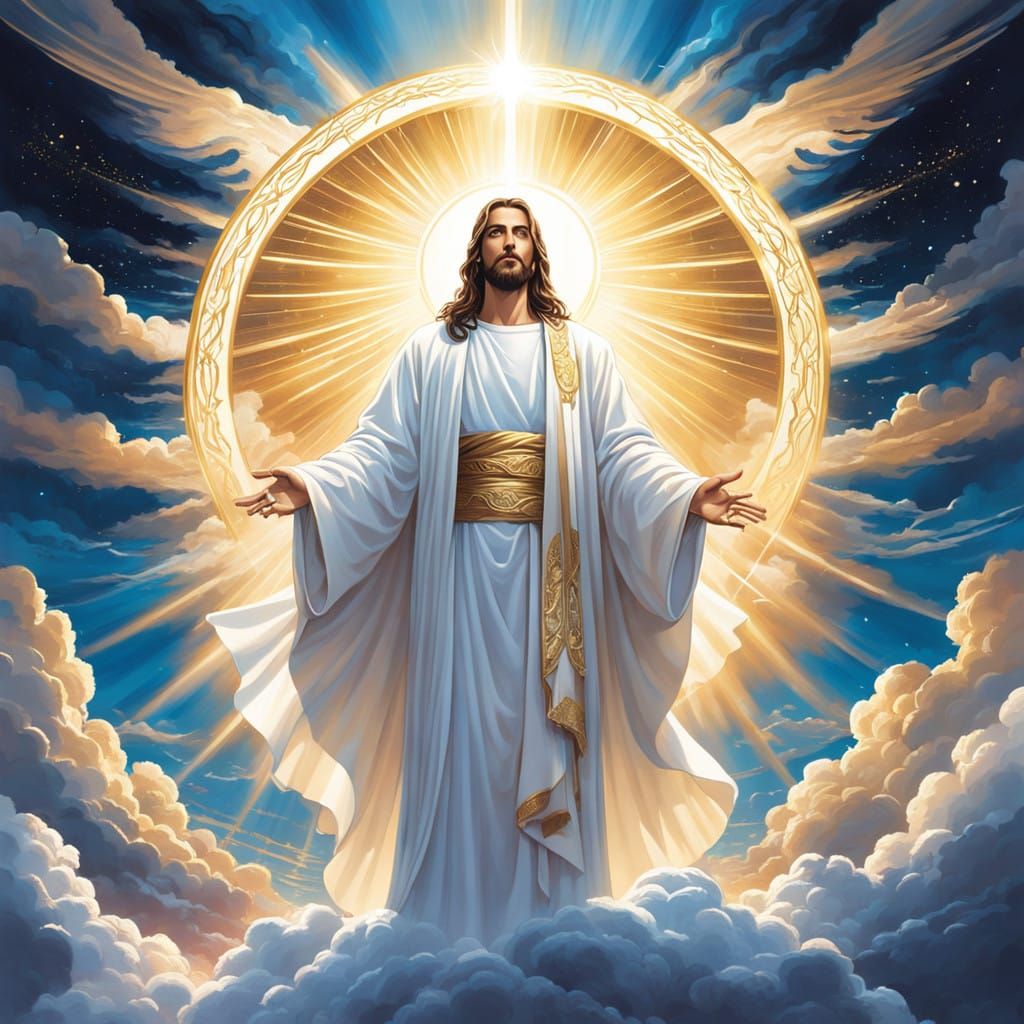 Jesus in a Halo of Light