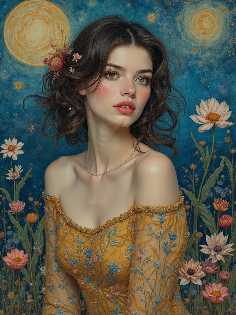 Anya Taylor-Joy in a Neo-Expressionist Artistic Tribute