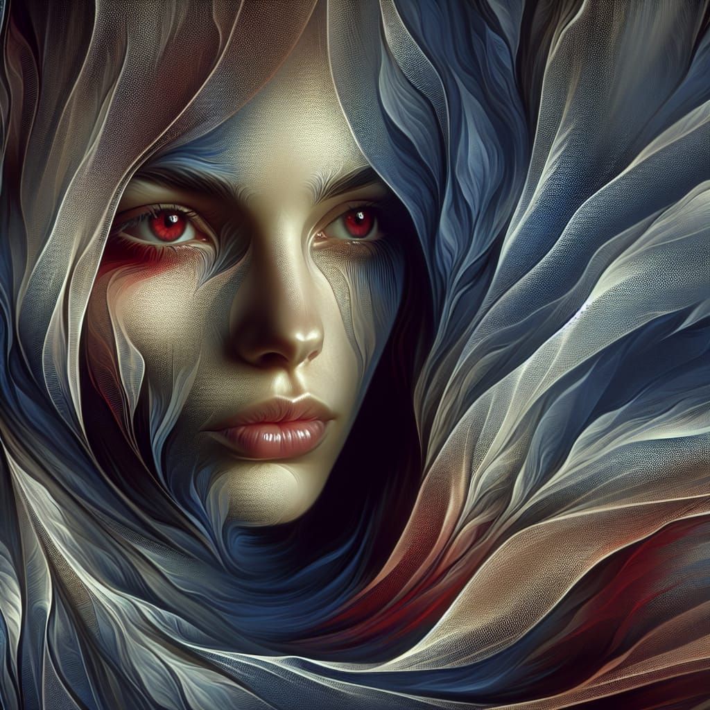 Ethereal Goddess in Red