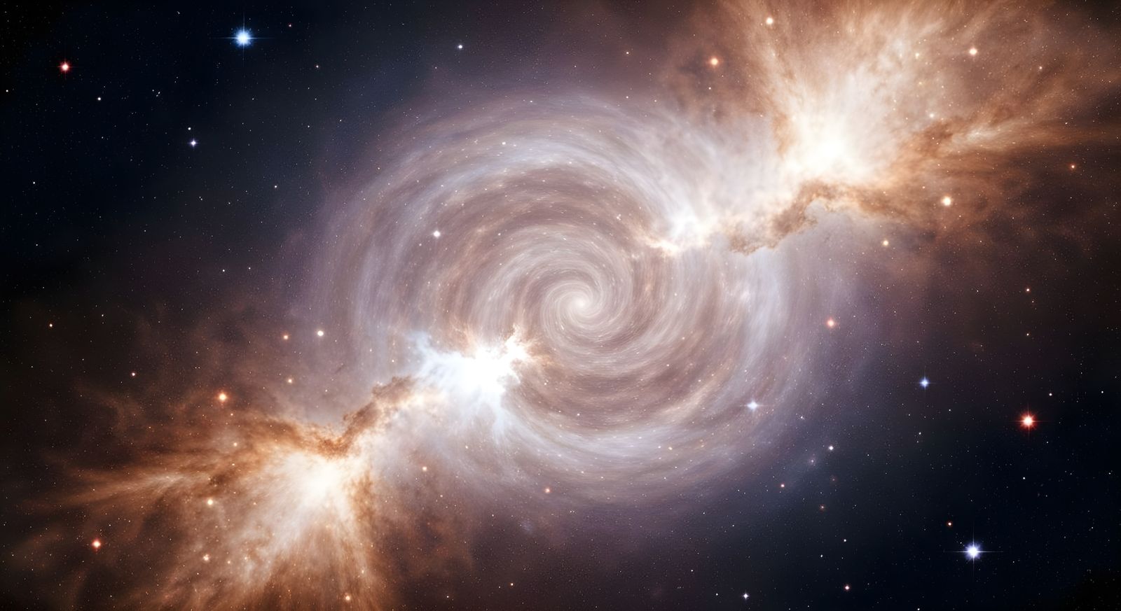 UFO in Space Nebula, Hyperrealistic Digital Art