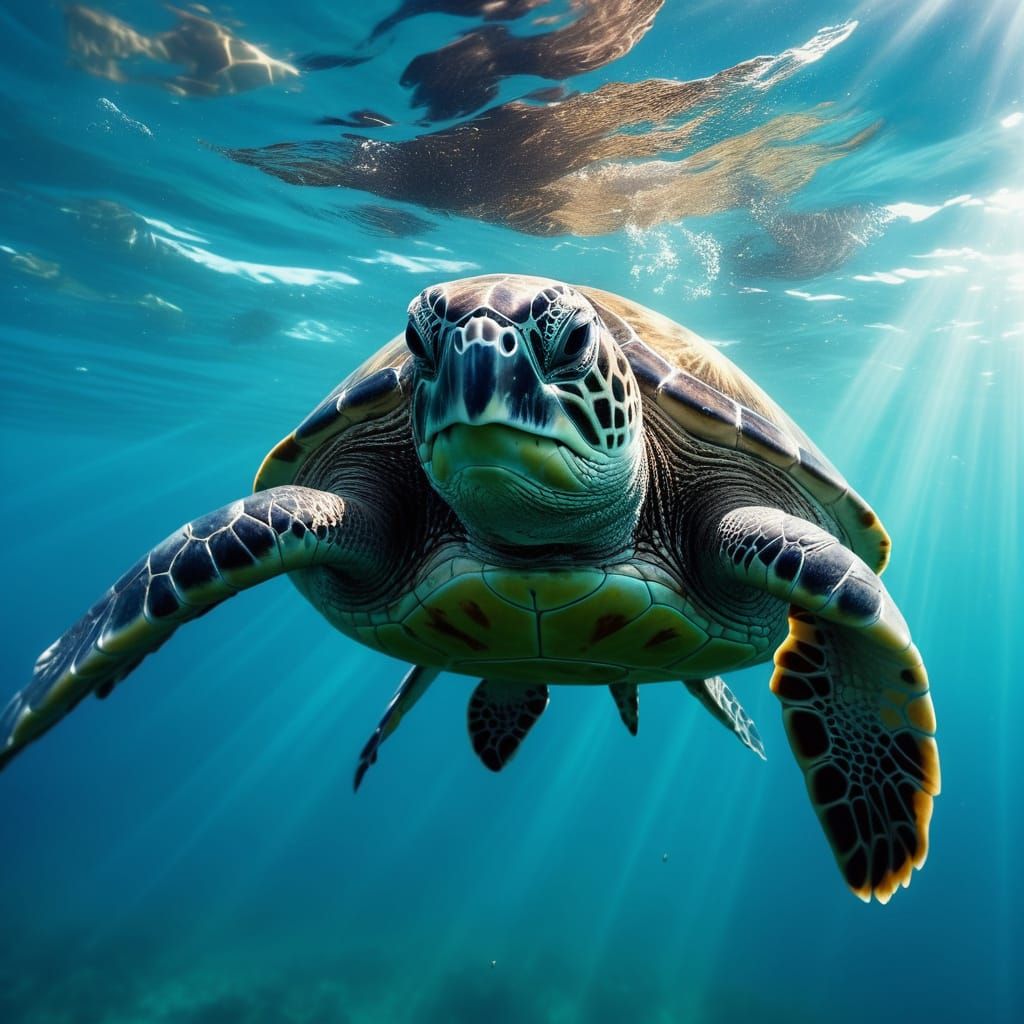 Divers Rescue Sea Turtle in Dramatic Underwater Scene