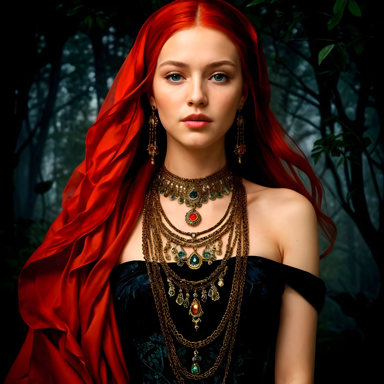 Glamorous Girl with Blue Eyes Reflecting Sunlight and Long L...