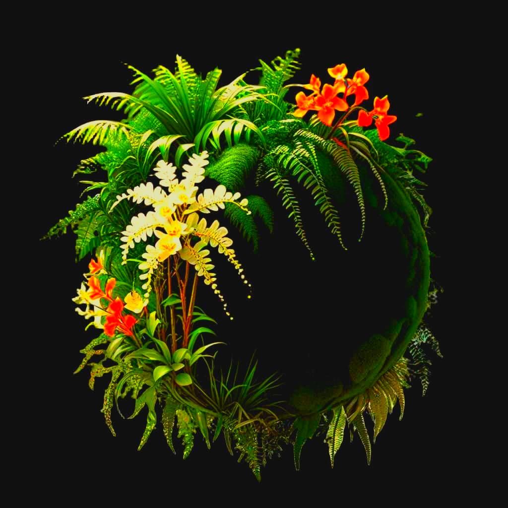 Vibrant Rainforest in Photorealistic Detail