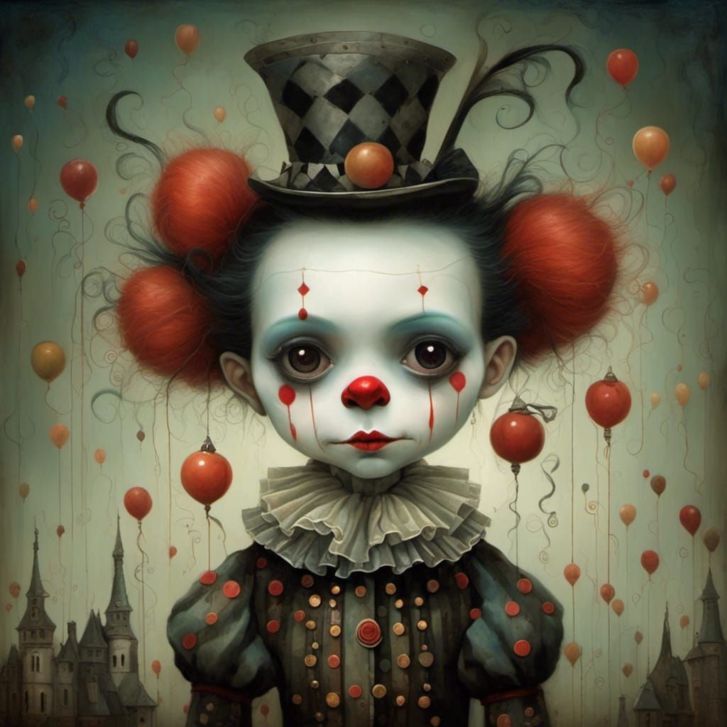gothic boy clown