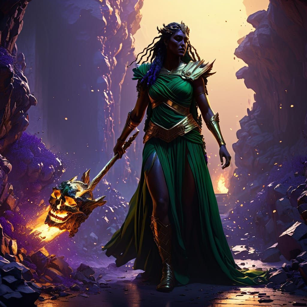 Persephone's Revenge: A Detailed Matte Painting