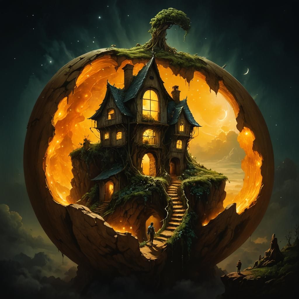 Fantasy Beanstalk to Cloud Village Portal