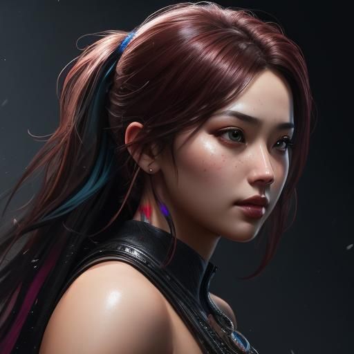 Hyperrealistic Portrait with Dramatic Lighting