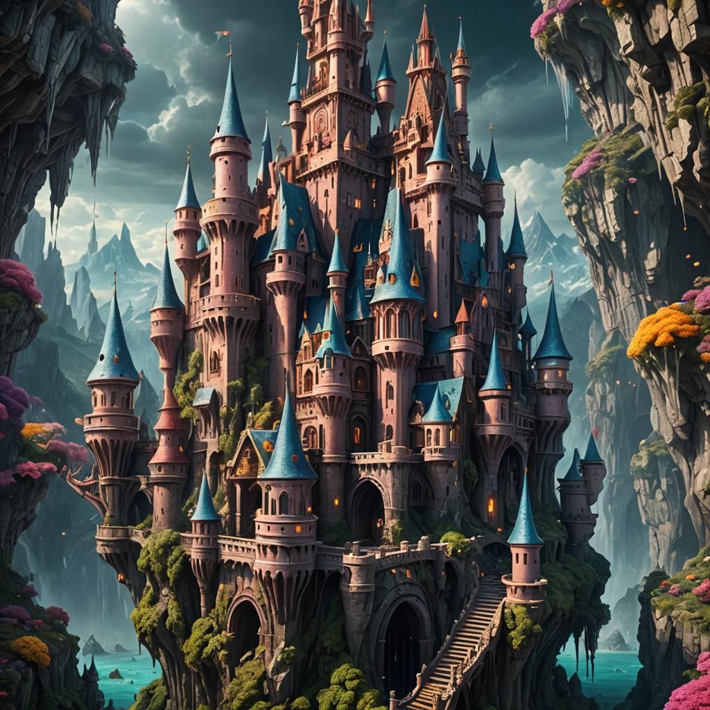 Epic Jelly Castle Digital Matte Painting