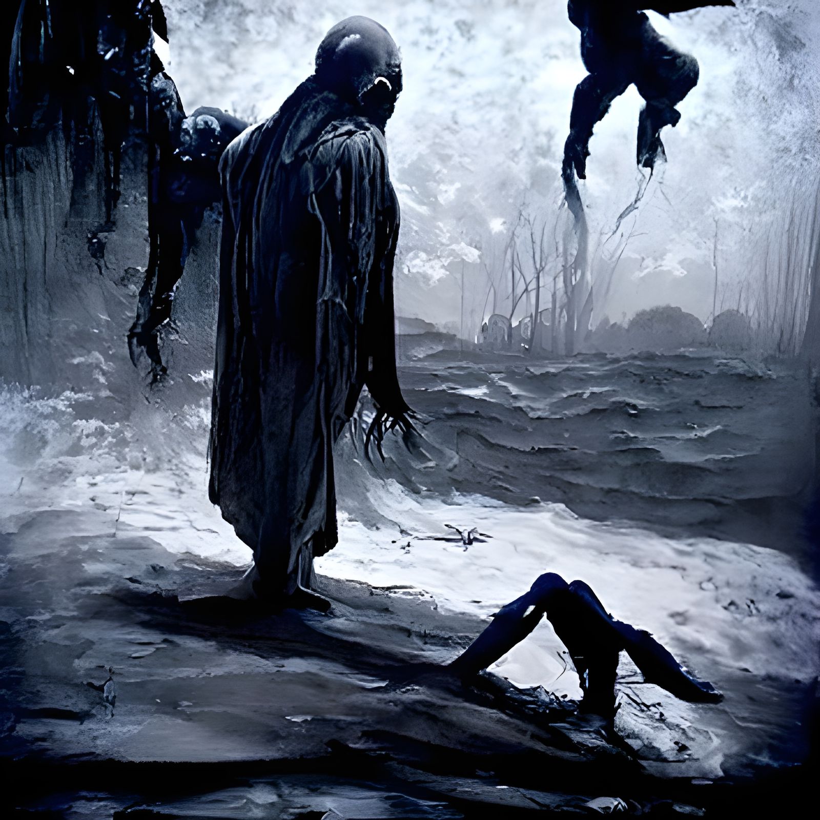 Haunting Horror Image Inspired by Gustave Doré