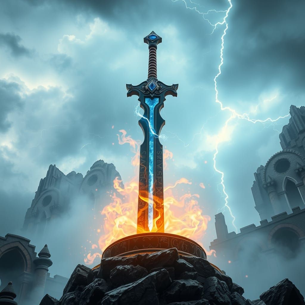 Mythic Elemental Blade in Majestic Aesthetic