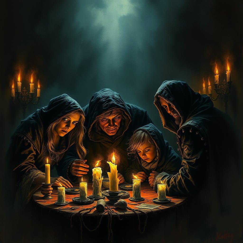 Ominous Family Turmoil in Haunting Style