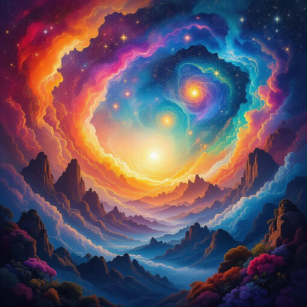 Cosmic Astral Illustration of God Winks Events