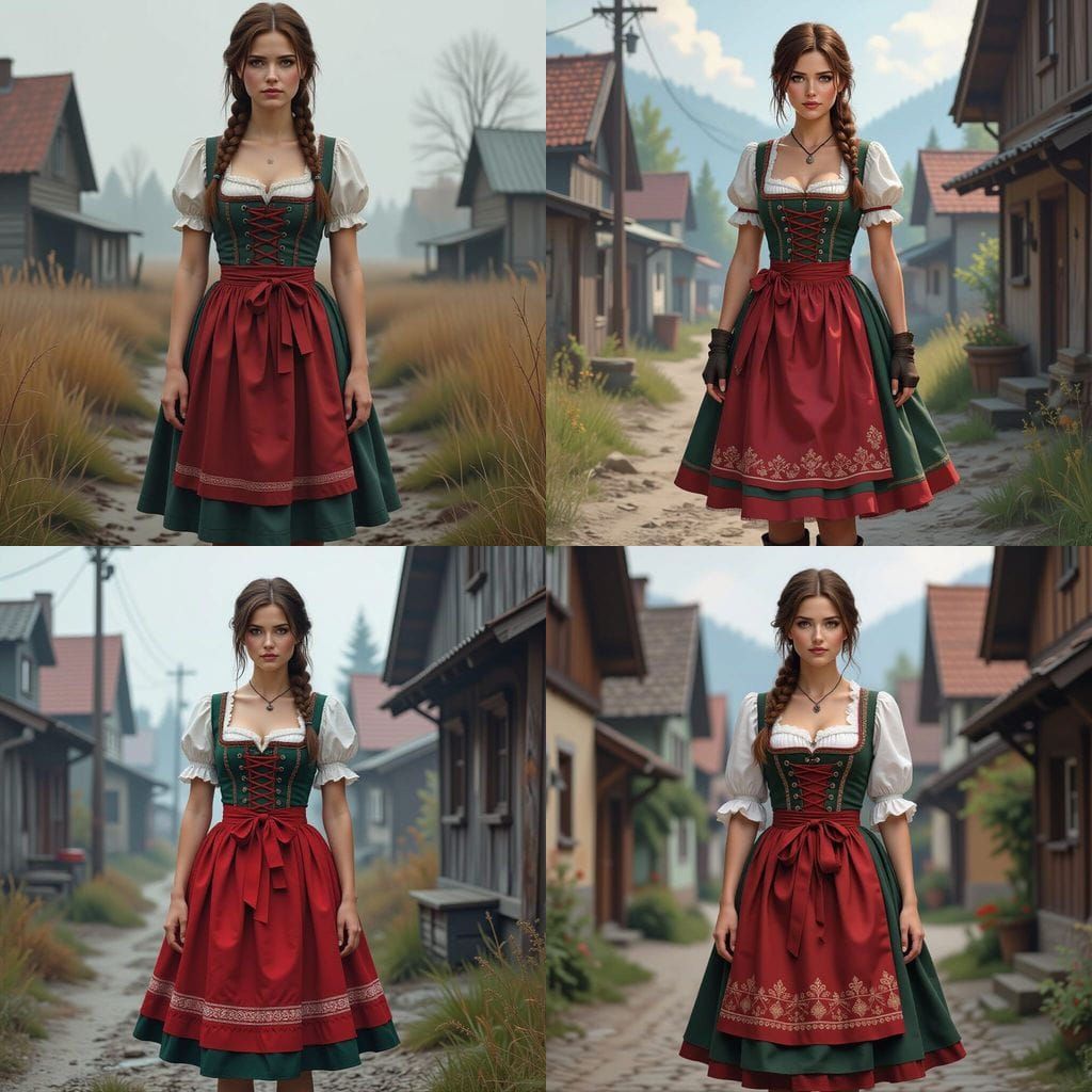 Ellie from The Last of Us in Dirndl