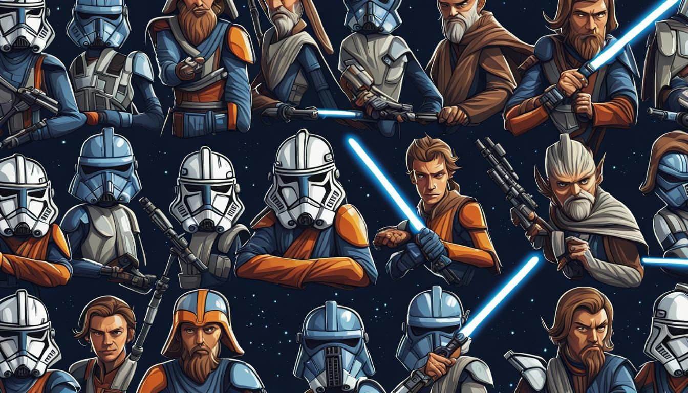 Star Wars Clone Wars Seamless Pattern Wallpaper
