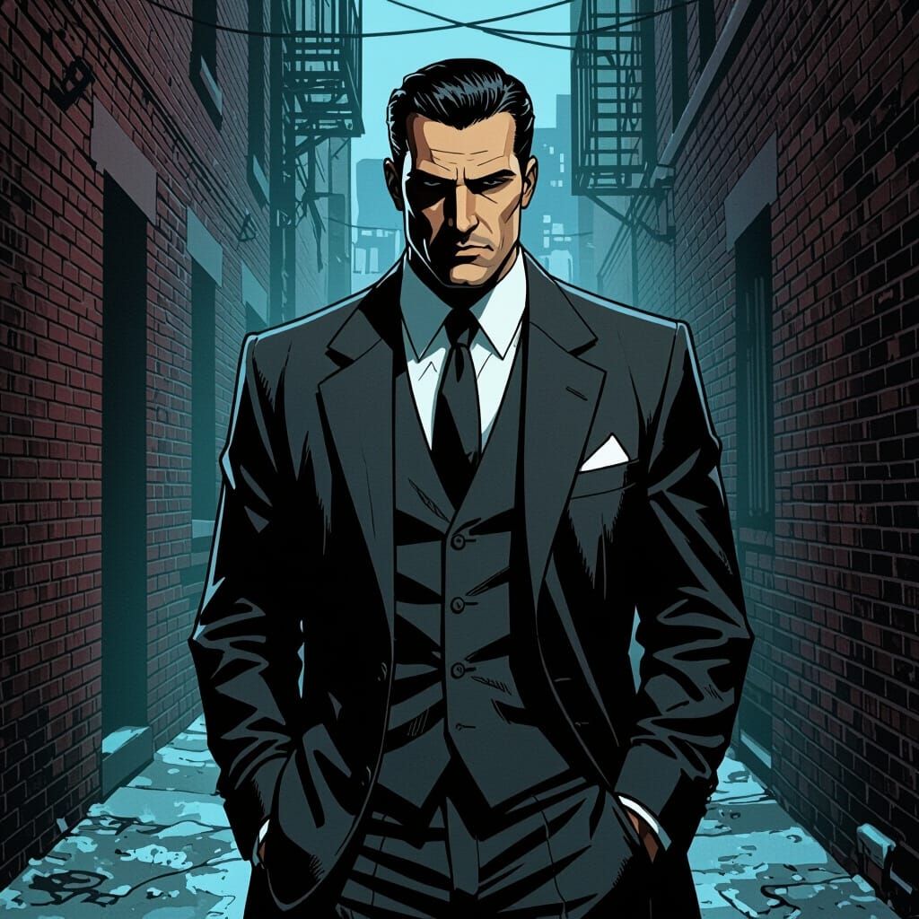 Vito from Mafia 2 in Comic Book Style