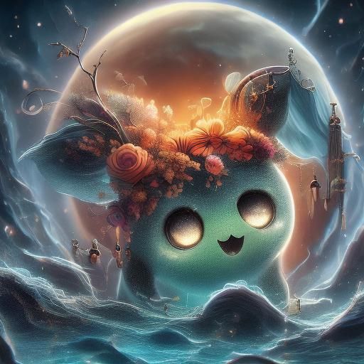 Gothic Ghost Girl in Dark Punk Style