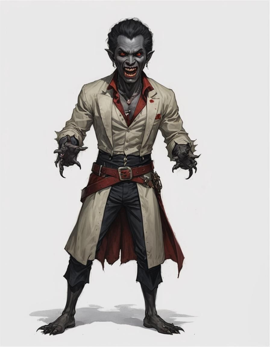 Asanbosam-Inspired Male Vampire Portrait