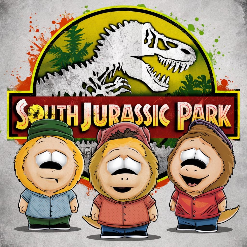 Funny Furry Dinosaurs in South Jurassic Park Style
