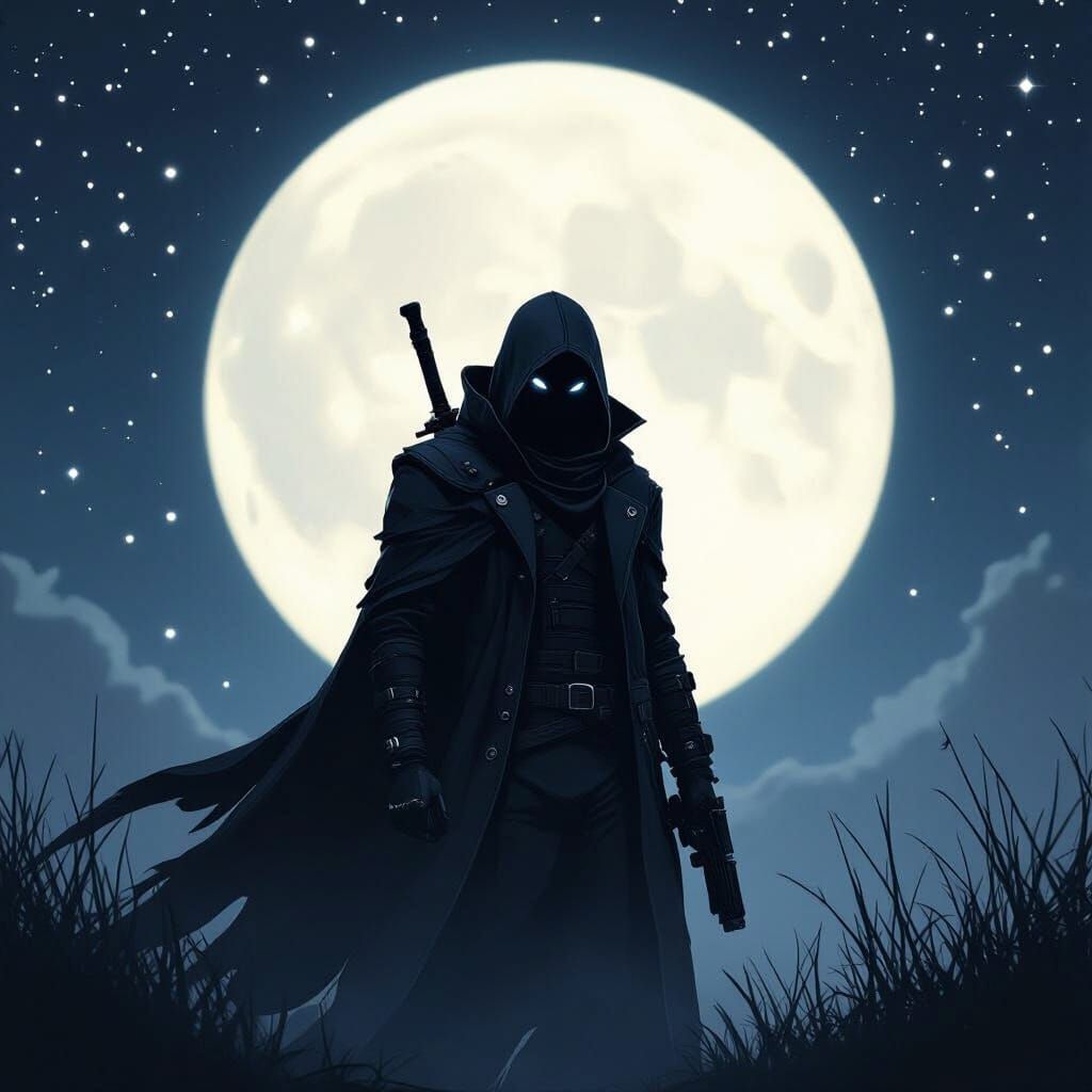 Mysterious Noct in Cyberpunk Noir Style